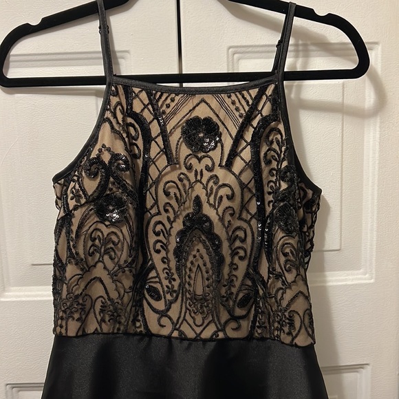 High low sequins silk dress size 7 - Picture 3 of 4